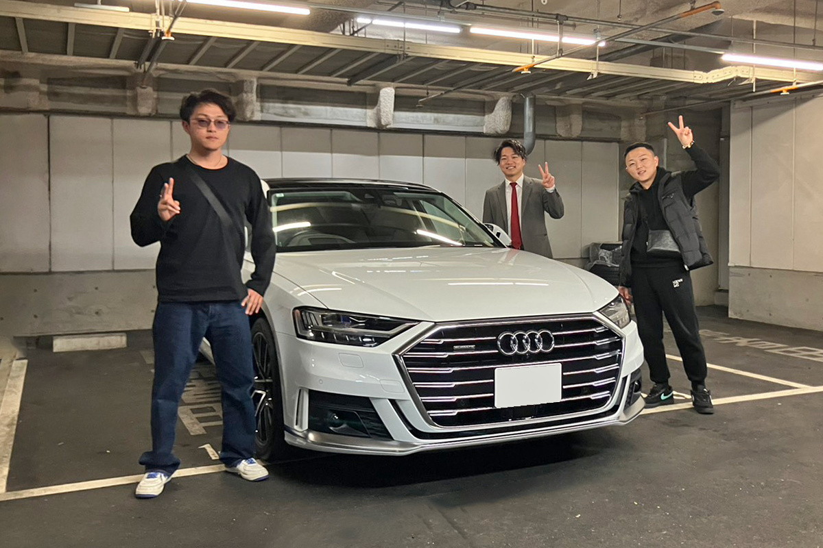 20y アウディ A8 55TFSI クワトロ グレイシアホワイ...