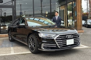 20y アウディ A8 60TFSI クワトロ ミトスブラックメ...