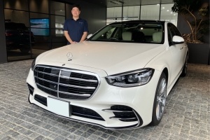 22y M･ベンツ S400d 4マチック ダイヤモンドホワイト...