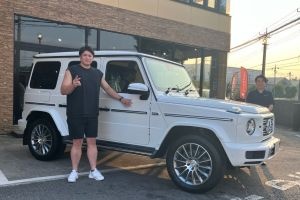 22y M･ベンツ G400d AMGライン オパリスホワイトメ...