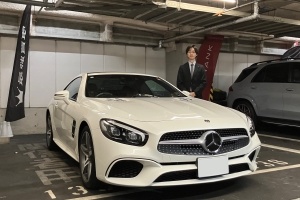 19y M･ベンツ SLクラス SL400 ダイヤモンドホワイト...