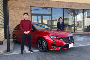 23y プジョー 308 GT ハイブリッド エリクサーレッド