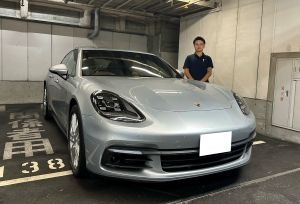18y ポルシェ パナメーラ 4E-ハイブリッド ロジウムシルバー