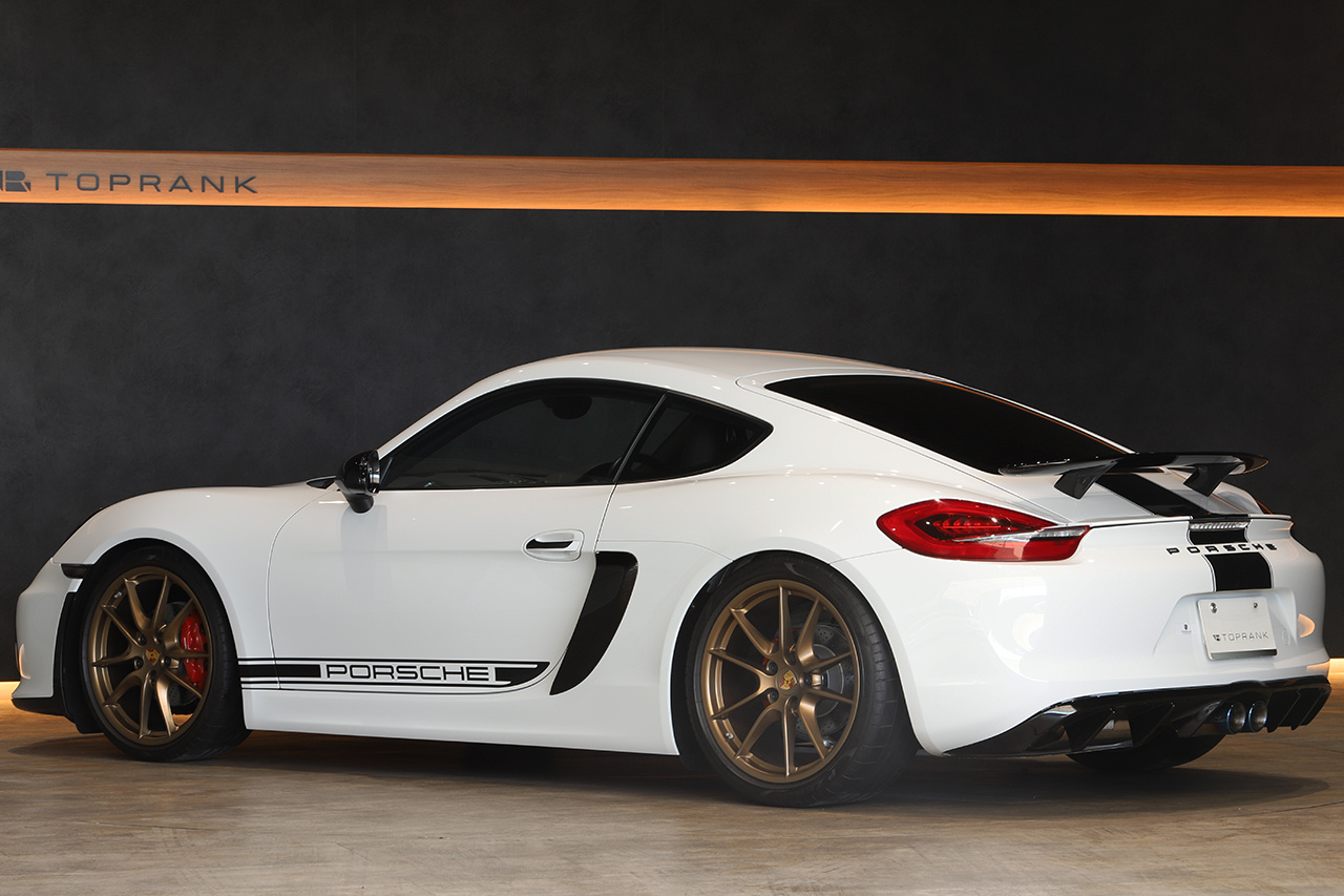 ポルシェ 981 ケイマン/ボクスター用 スパイダースタイルリア カーボンウイング ポルシェケイマンボクスター 981 2013 2014 2015 2016 リアルカーボン