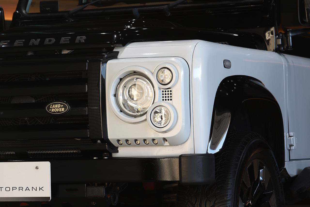 新品 Land Rover ディフェンダー ステンレス ヘッドライト ガード 