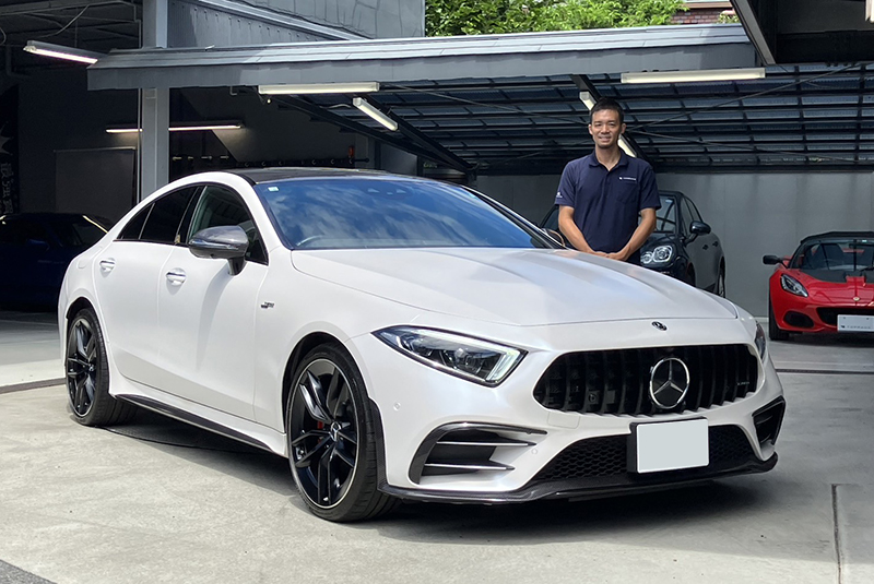 22y メルセデスAMG CLS53 4MATIC＋ マットホワイト