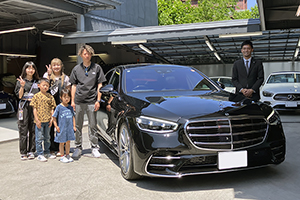 21y M・ベンツ S400d 4MATIC ロング AMGライン オブシディアンブラック