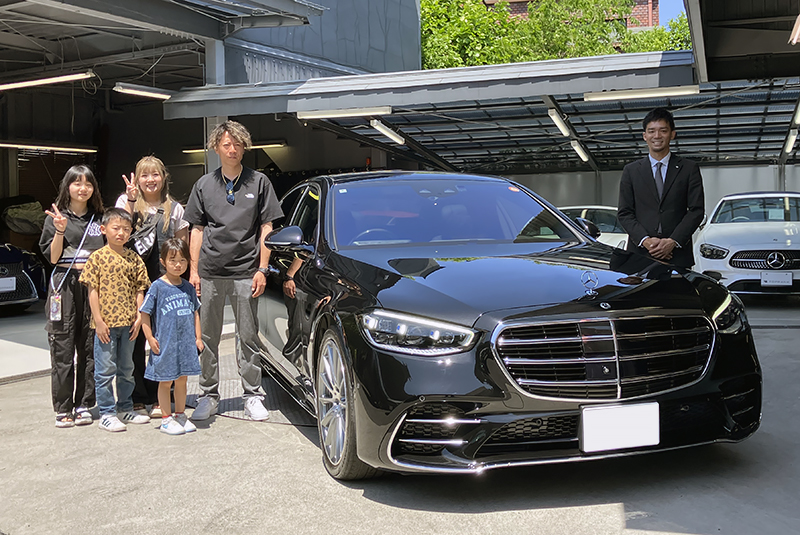 21y M・ベンツ S400d 4MATIC ロング AMGライン オブシディアンブラック